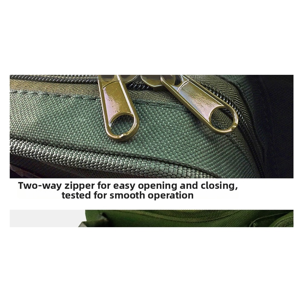 Fishing Backpack - Green Nylon Fishing Backpack Waterproof with