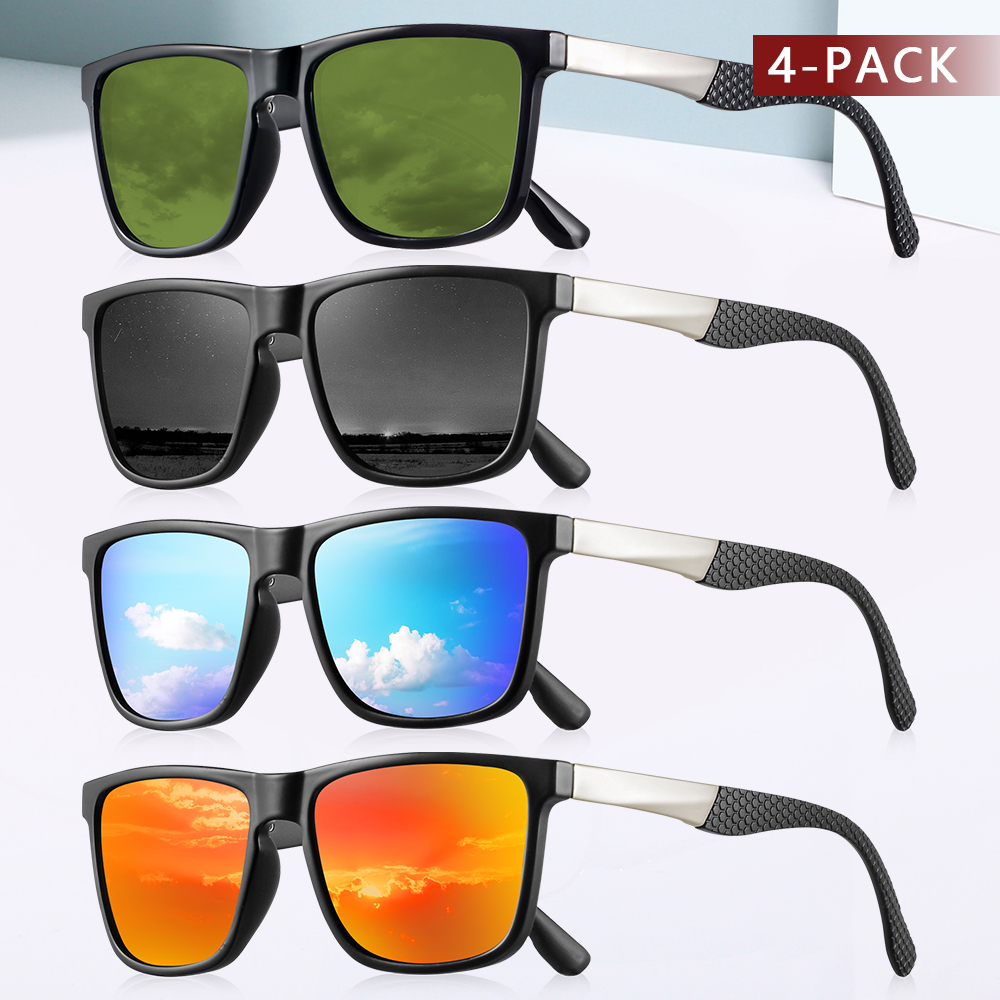 CRIXALIS 4Pcs Polarized Sungla - Fishing Sunglasses Polarized review and price
