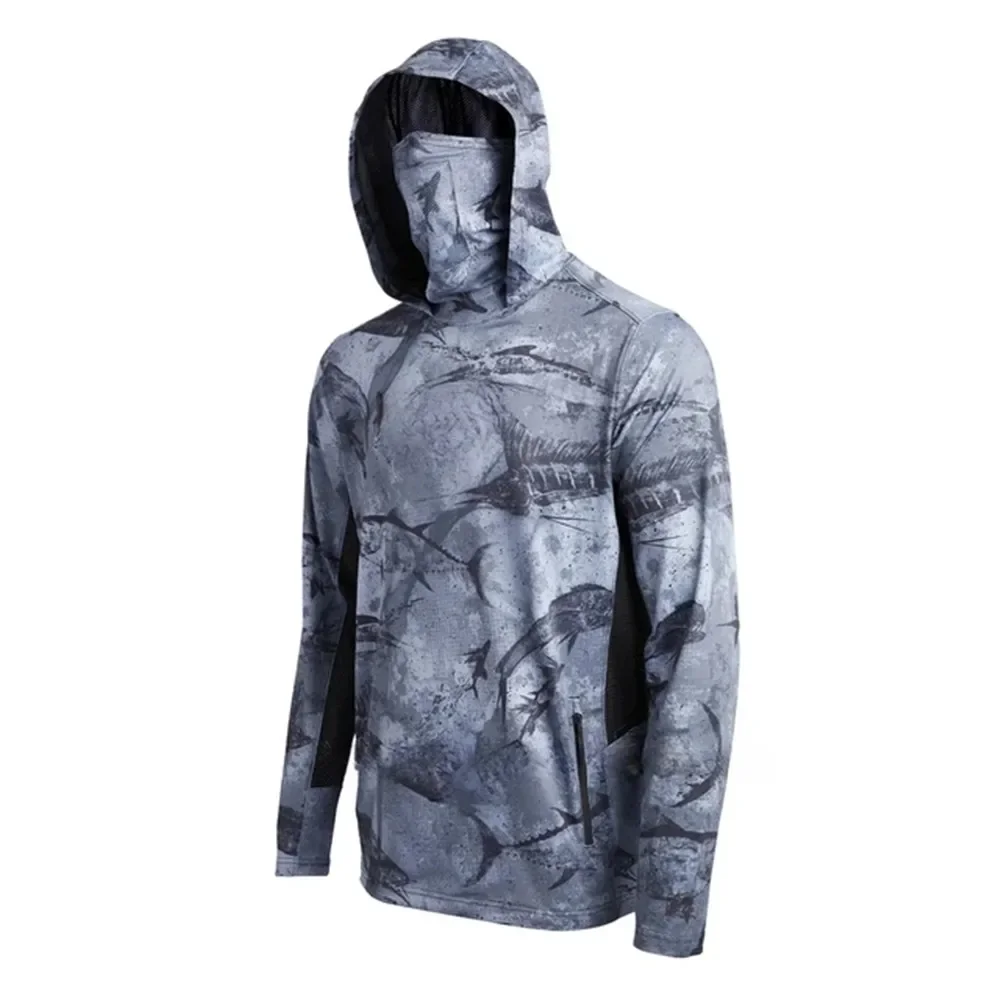 Camouflage Fishing Shirt Upf 5 - Fishing Mask Sun Protection review and price